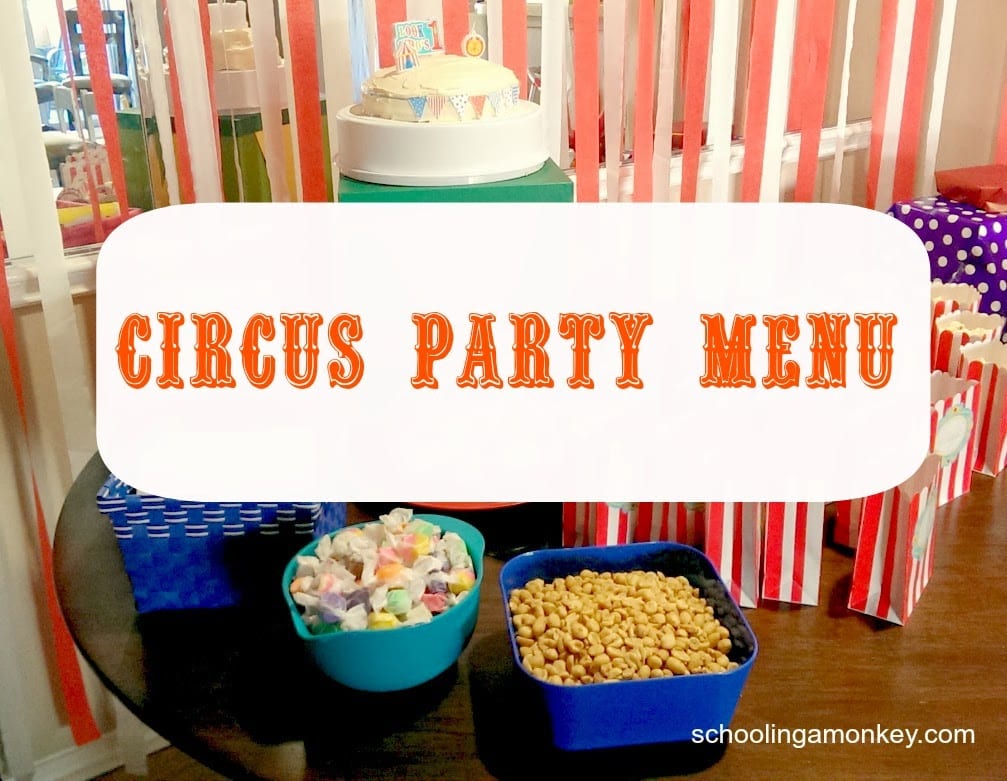Planning a circus party? Make sure your circus party menu is also on-theme with these easy and themed circus birthday party snacks.