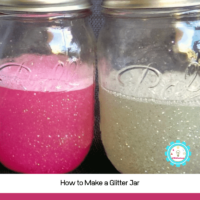 This calm down jar tutorial will show you how to make a glitter jar that can fall for different lengths of time depending on what glitter jar recipe you use!