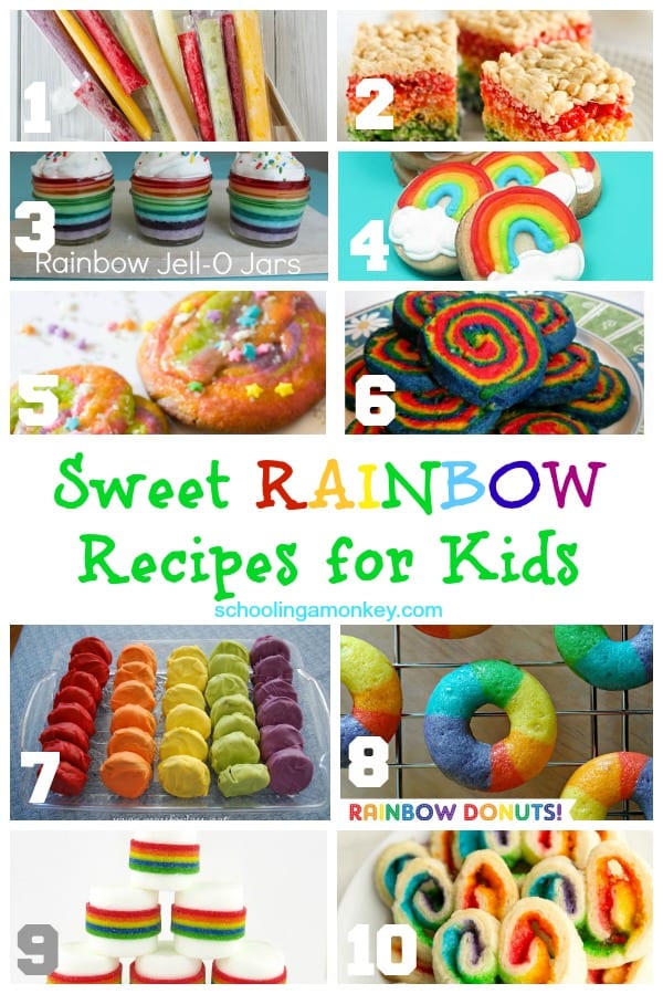 Want to add a little color to your food? These 50 rainbow recipes for kids are fun, delicious, easy, and some are even healthy!