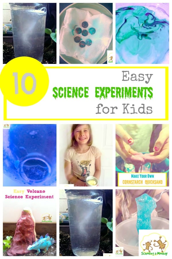 Looking for easy science experiments or science projects for kids? Look no further! These 10 easy ideas are always crowd pleasers. 