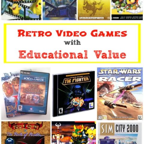 Retro Video Games for Kids with Educational Value