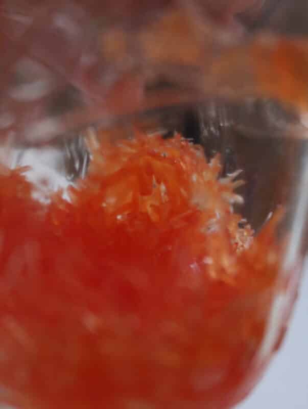 epsom salt crystals in a jar