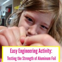Engineering starts with the right building materials. In these easy engineering activities for kids we explore the mechanical properties of aluminum foil.