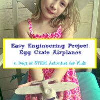 Want to try engineering with your kids? This egg crate airplane engineering project is easy and fun! Part of the 31 days of STEM activities for kids series.