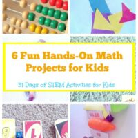 Kids bored with traditional math? These hands-on math projects are easy and fun for kids of all ages. Part of 31 days of STEM activities for kids.