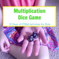2 dice are all you need to teach multiplication facts to kids! This multiplication dice game is perfect to play in the classroom or at home!
