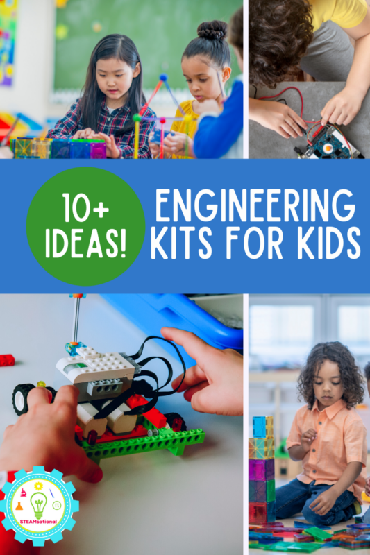 5 fantastically fun and educational engineering kits for kids! Kids who love building and making things will love these easy engineering activities!