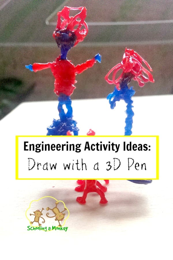 Looking for engineering activity ideas for kids? Drawing with a 3D pen is both fun and educational! Find tons of educational use ideas here!