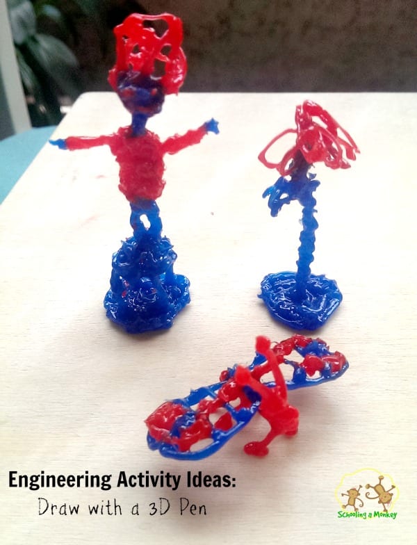 Looking for engineering activity ideas for kids? Drawing with a 3D pen is both fun and educational! Find tons of educational use ideas here!