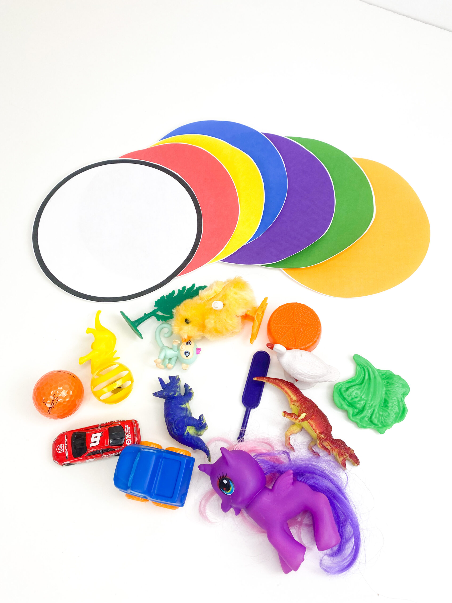color sorting activity supplies