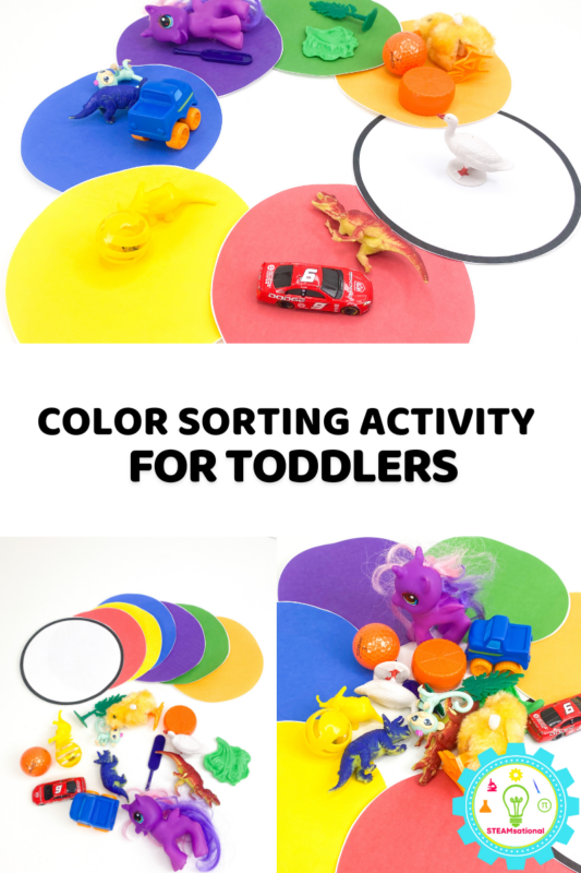 Teach preschoolers about scientific classification in this fun color sorting printable activity! Preschoolers will sort objects by color and learn why classification is useful in science.