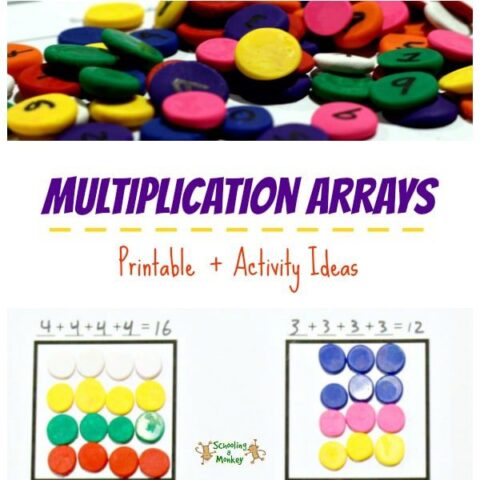 Print-and-Go Multiplication Arrays Printable + Activity Ideas
