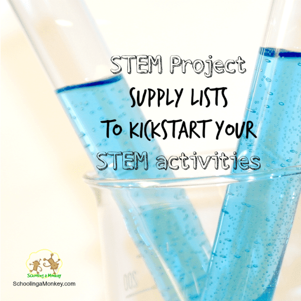 Looking for a STEM project supply list? Here you'll find the STEM supplies and science supplies you need to get your kids interested in STEM activities.