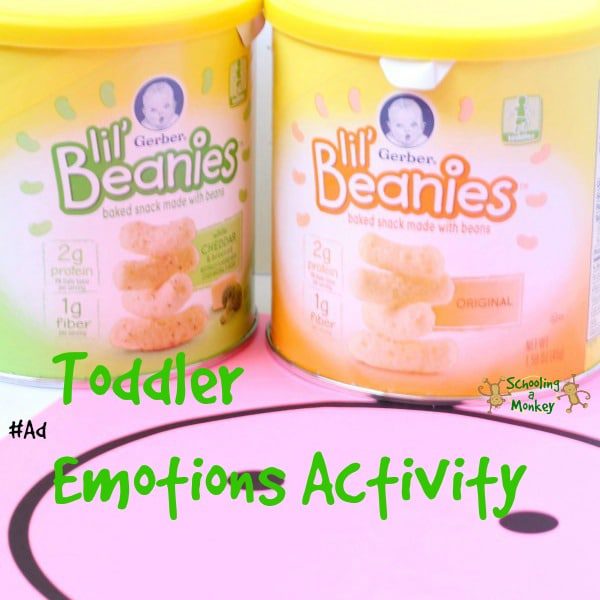 Love simple toddler activities? You'll love this emotion activity using Gerber Lil' Beanies found at Walmart! #ad