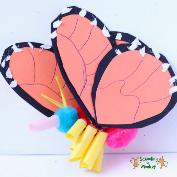 Love Monarch butterflies? You won't want to miss this fun STEM unit study learning about Monarch butterflies and creating a 3D Monarch model.