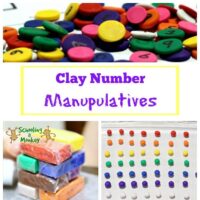 Looking for hands-on math activities? These homemade clay number manipulatives are perfect for learning a wide variety of math concepts!