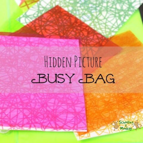 Hidden Picture Busy Bag-Printable STEM Activity for Toddlers