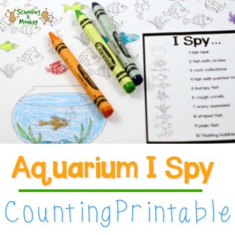 Adorable I Spy Aquarium Printables for Preschool