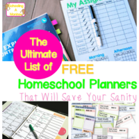 Planning a homeschool year? Free printable homeschool planners allow you to plan your homeschool year for less and are the best free homeschool planners.
