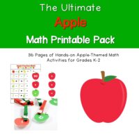 Why settle for boring flash cards when you can make math fun with this hands-on apple math pack! There are dozens of ways to use this fun math pack in a hands-on way that even kids who hate math will love.