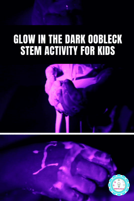 glow in the dark oobleck stem activity