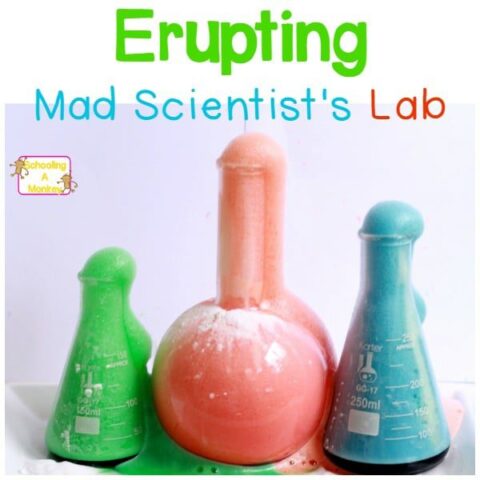 Halloween is the perfect time to celebrate the mad scientist in all of us. Try this fun erupting potion in your Halloween science lab. It is so easy!