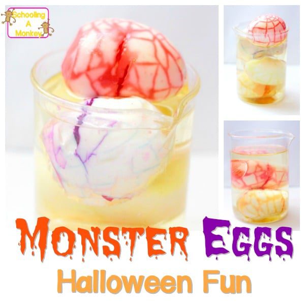 Halloween experiments are the perfect way to introduce science to kids. Make these pickled monster eggs and delight your kids with STEM activities!