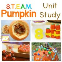 Bring fall pumpkins into the classroom or your homeschool with this STEAM-focused pumpkin theme unit study! Kids will love these pumpkin STEM activities.