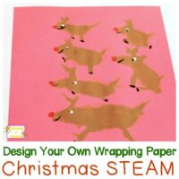 Make your Christmas activities for children educational with this fun wrapping paper design challenge. Kids will love making their own paper designs!