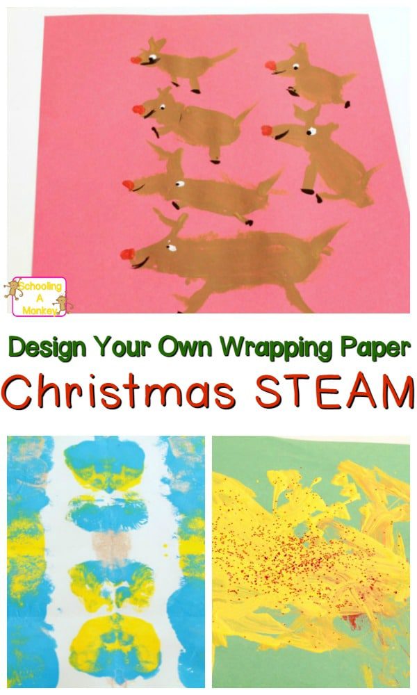 Make your Christmas activities for children educational with this fun wrapping paper design challenge. Kids will love making their own paper designs!