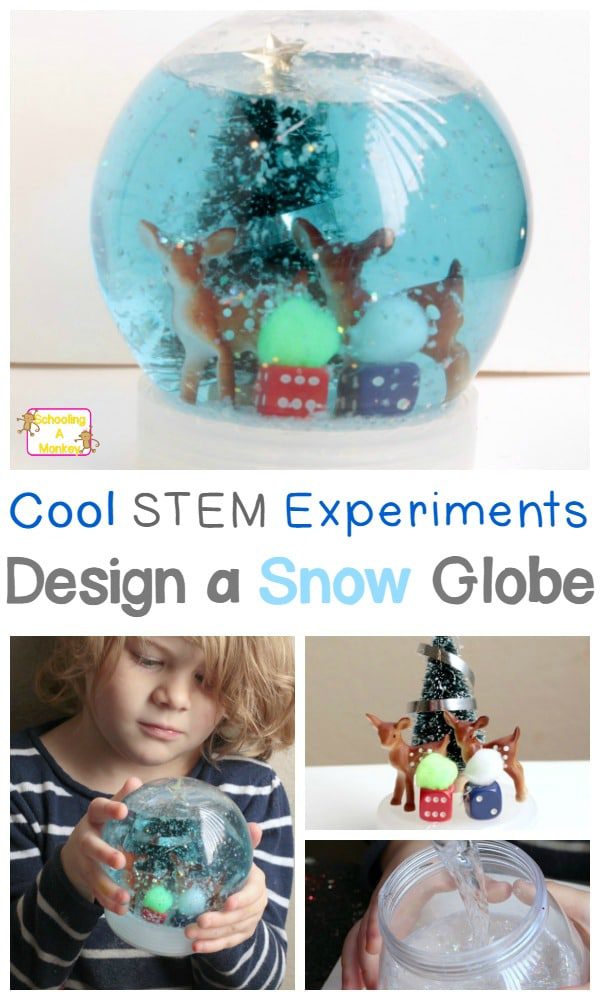 Kids will love this creative STEAM project where they get to design their very own snow globe. Truly cool STEM experiments!