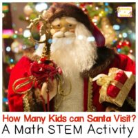 Math is never as fun as when Christmas is involved. In these math STEM projects, kids will find out exactly how many kids Santa can visit on Christmas.