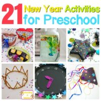 Preschoolers are too young for many New Year festivities, but they can celebrate a new year safely using these New Year activities for preschool.