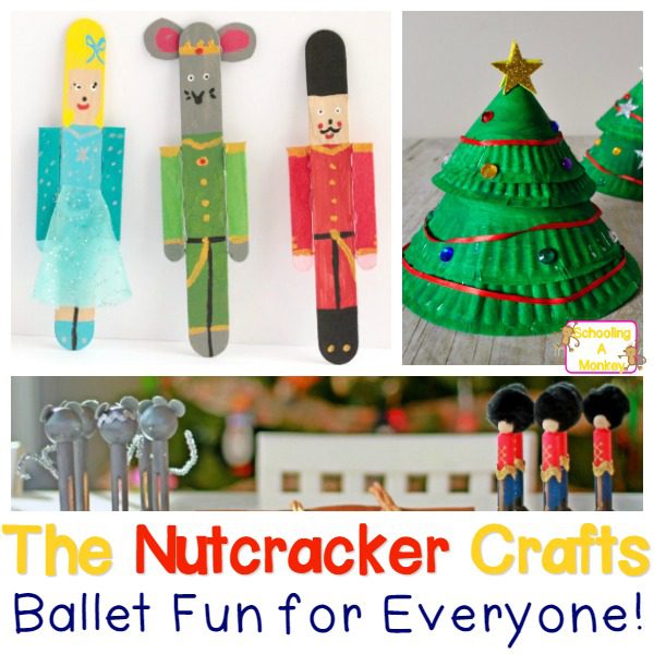 If you love The Nutcracker ballet, you will definitely want to make these Nutcracker crafts for kids with your children! The ballet has never been so fun!