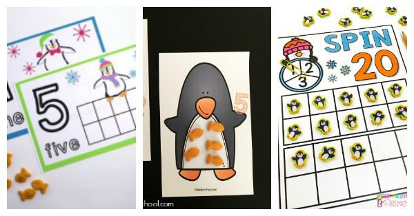 These penguin math and counting penguin activities help teach counting and math to preschoolers and kindergarteners. Perfect for the classroom and homeschool!