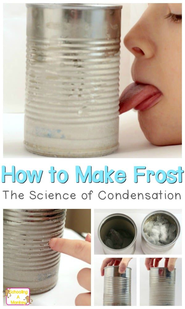The frost in a can science experiment is a fun quick science experiment for kids! Learn how to make frost as an easy science fair project!