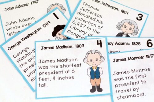 Printable President Worksheets for Kids in 3rd-5th Grade