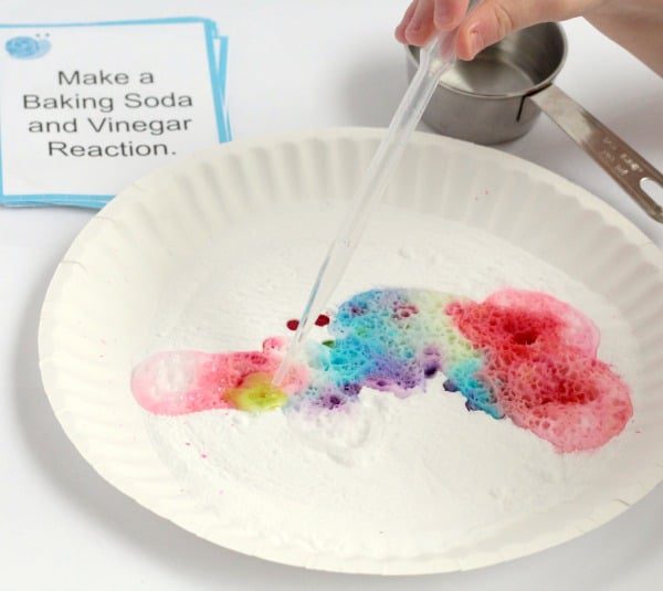 If you want to try STEM activities for toddlers and preschoolers, start with easy, fun things! These fizzing rainbows fit the bill perfectly and are easy!