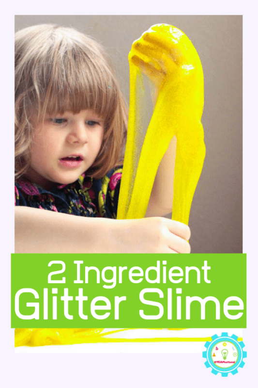 2 ingredient glitter slime