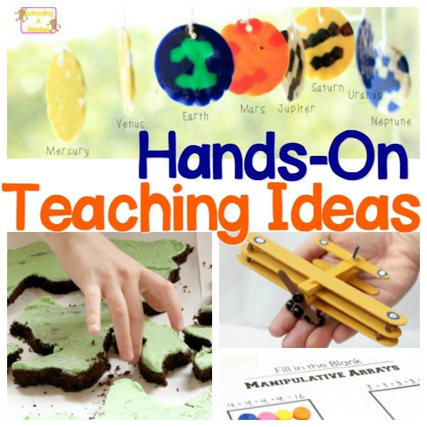 School is a lot more fun for kids when things are hands on. Teachers, use these hands-on teaching ideas to jump start your lessons and make learning fun!