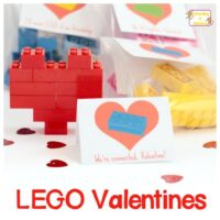 Love Valentine's Day? You'll love these adorable printable heart non-candy LEGO valentines perfect for classroom parties or just for fun!
