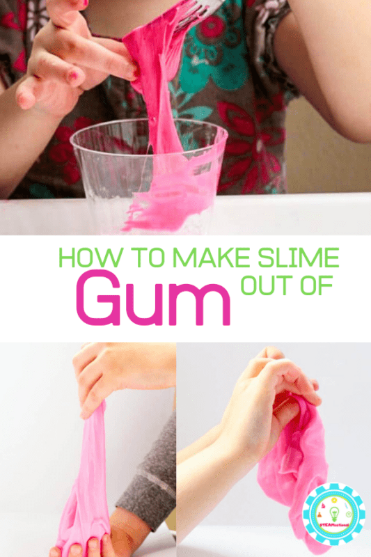 how to make slime out of gum
