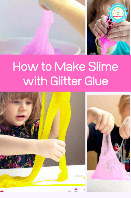 how to make slime with glitter glue