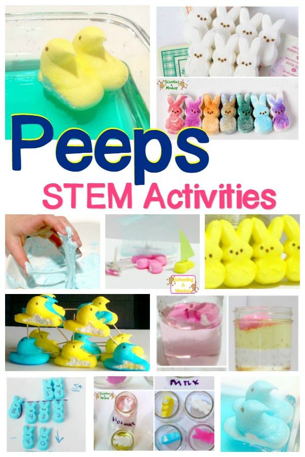 You may not love eating Peeps, but they are soon to become one of your most favorite educational tools! Peeps science activities will delight all kids!