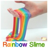 Nothing says happy like a pretty rainbow. And this amazing rainbow slime will be a HUGE hit in your science classroom, or just at home!