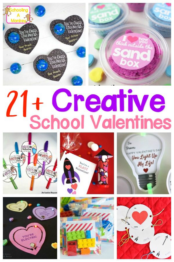 Don't want to give out 33 Teenage Mutant Ninja Turtle Valentines? Make one of these creative and educational school Valentine ideas instead!