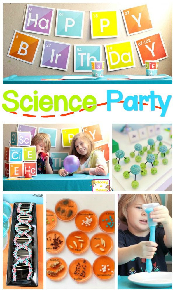 If your kids love science, then they will love hosting their very own science party! Kids will love this simple, adorable party theme!