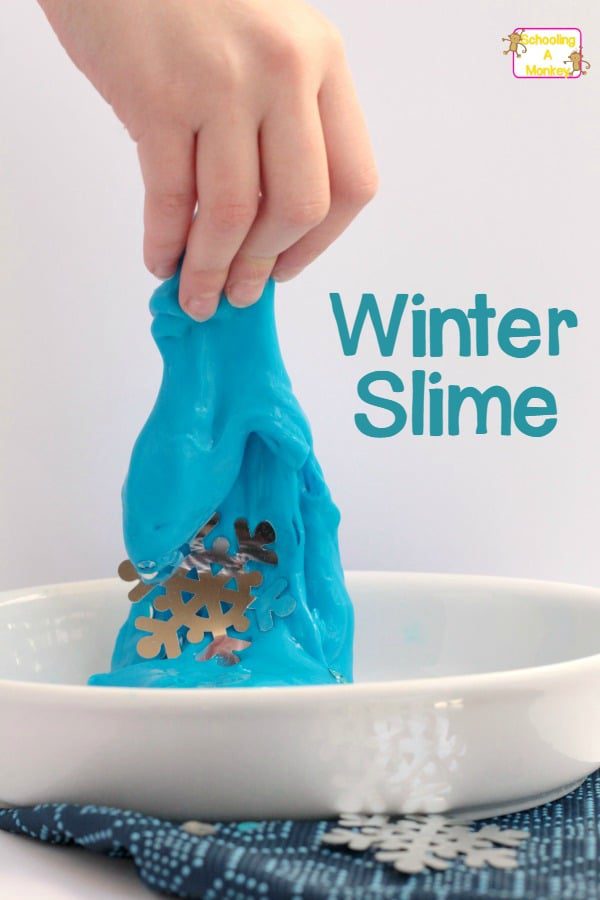 Make stretchy slime inspired by Elsa with just 3 ingredients using this winter slime recipe! It's so easy to make this Frozen slime recipe!