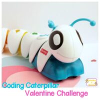 Try this fun technology-themed STEM activity if your kids own a coding caterpillar! This coding caterpillar challenge is filled with Valentine's fun!