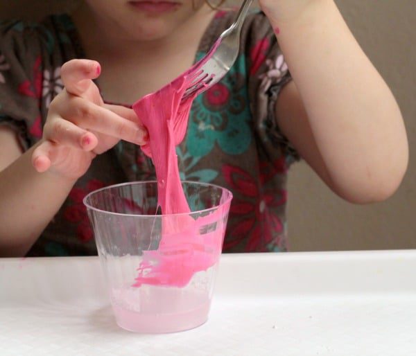 This Valentine's Day, make these bouncy balls using just borax, glue, and corn starch! Kids will be amazed at how easy it is to make a homemade bouncy ball!